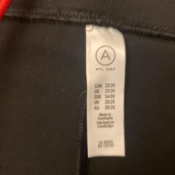 A Brand Women’s Black Faux Leather Leggings SIZE 22-24 BNWOT - Picture 4 of 7